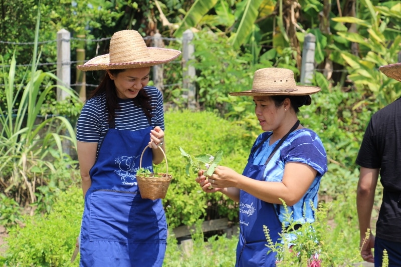 Thai Secret Cooking School & Organic Garden. Class Picture May-2017 Chiang Mai, Thailand.