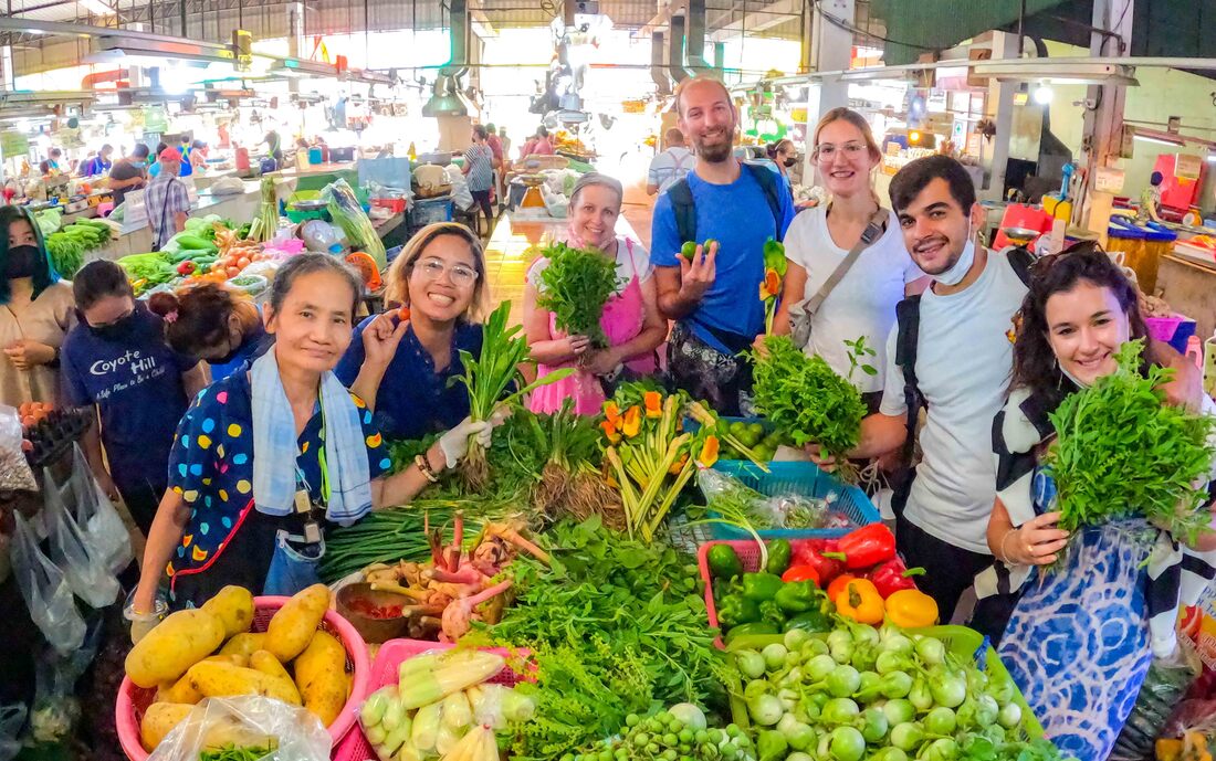 Sam Yeak Market in Sansai Chiang Mai. 9 September 2022