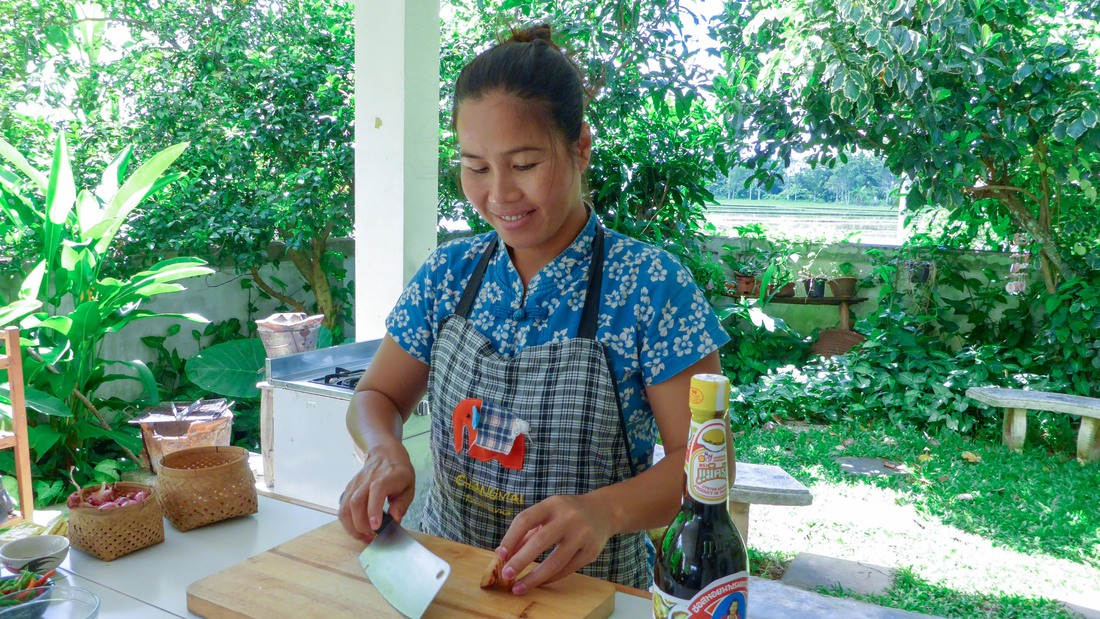 Chef May at Thai Secret Cooking School and Farm 
