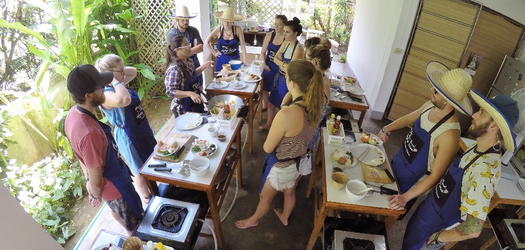 Thai cooking class and cookbook photos from September 28 - 2017